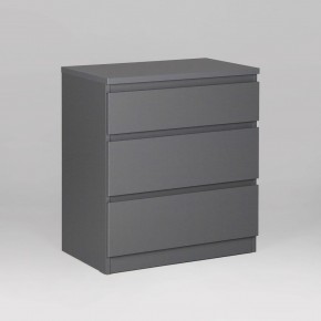 2.03.02.060.4 КАСТОР комод 3 ящика RU серый в Еманжелинске - emanzhelinsk.ok-mebel.com | фото