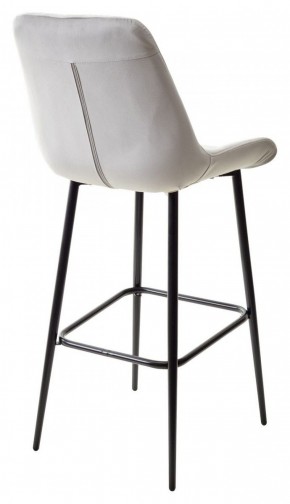 Барный стул ХОФМАН, цвет H-09 Светло-серый, велюр / черный каркас М-City в Еманжелинске - emanzhelinsk.ok-mebel.com | фото 6