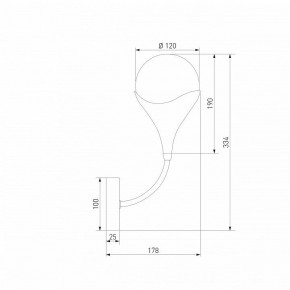 Бра Eurosvet Calyx 60169/1 никель в Еманжелинске - emanzhelinsk.ok-mebel.com | фото 4