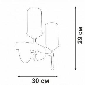 Бра Vitaluce V1813 V1813-7/2A в Еманжелинске - emanzhelinsk.ok-mebel.com | фото 2