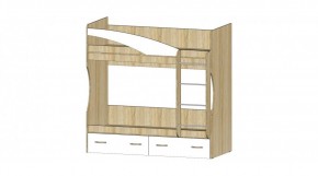 БУРАТИНО Детская (Модульная) Сонома/Белый в Еманжелинске - emanzhelinsk.ok-mebel.com | фото 6