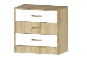 БУРАТИНО Комод (Сонома/Белый) в Еманжелинске - emanzhelinsk.ok-mebel.com | фото