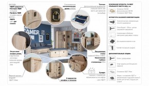 Детская Система Валенсия Комод 5ящ Дуб сонома в Еманжелинске - emanzhelinsk.ok-mebel.com | фото 3