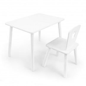 Детский комплект стол и стул «Корона» Rolti Baby (белый/белый, массив березы/мдф) в Еманжелинске - emanzhelinsk.ok-mebel.com | фото