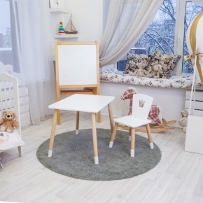 Детский комплект стол и стул «Корона» Rolti Baby (белый/береза, массив березы/мдф) в Еманжелинске - emanzhelinsk.ok-mebel.com | фото 3