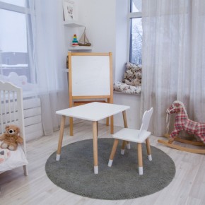 Детский комплект стол и стул «Мишка» Rolti Baby (белый/береза, массив березы/мдф) в Еманжелинске - emanzhelinsk.ok-mebel.com | фото 4