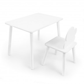 Детский комплект стол и стул «Облачко» Rolti Baby (белый/белый, массив березы/мдф) в Еманжелинске - emanzhelinsk.ok-mebel.com | фото 1
