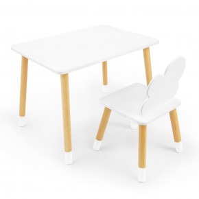 Детский комплект стол и стул «Облачко» Rolti Baby (белый/береза, массив березы/мдф) в Еманжелинске - emanzhelinsk.ok-mebel.com | фото