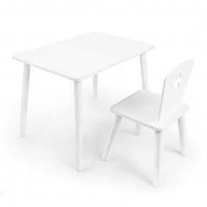 Детский комплект стол и стул «Звезда» Rolti Baby (белый/белый, массив березы/мдф) в Еманжелинске - emanzhelinsk.ok-mebel.com | фото