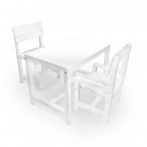 Детский растущий комплект стол и два стула  Я САМ "Лофт" (Белый, Белый) в Еманжелинске - emanzhelinsk.ok-mebel.com | фото 1