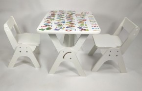 Детский растущий стол-парта и два стула Я САМ "Умка-Дуо" (Алфавит) в Еманжелинске - emanzhelinsk.ok-mebel.com | фото 1