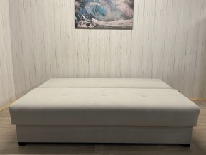 Диван Комфорт-1 (НПБ) велюр Luma 13 св.серый в Еманжелинске - emanzhelinsk.ok-mebel.com | фото 4