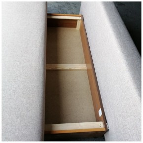 Диван-кровать Комфорт без подлокотников BALTIC GREY (2 подушки) в Еманжелинске - emanzhelinsk.ok-mebel.com | фото 2