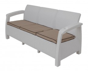 Диван Yalta Premium Sofa 3 Set (Ялта) белый (+подушки под спину) в Еманжелинске - emanzhelinsk.ok-mebel.com | фото 1