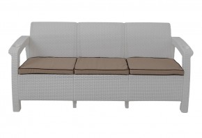 Диван Yalta Premium Sofa 3 Set (Ялта) белый (+подушки под спину) в Еманжелинске - emanzhelinsk.ok-mebel.com | фото 2