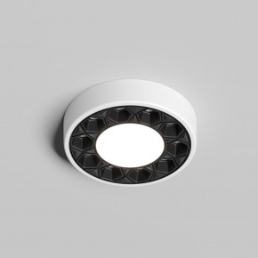 DK2440-WB Встраиваемый светильник DUAL 5+5 Вт, LED 4000K, IP 20, d90mm, белый/черный, алюминий/акрил в Еманжелинске - emanzhelinsk.ok-mebel.com | фото 2
