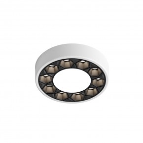 DK2440-WB Встраиваемый светильник DUAL 5+5 Вт, LED 4000K, IP 20, d90mm, белый/черный, алюминий/акрил в Еманжелинске - emanzhelinsk.ok-mebel.com | фото 4