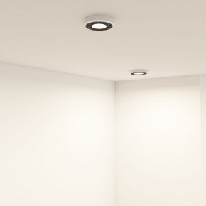DK2440-WB Встраиваемый светильник DUAL 5+5 Вт, LED 4000K, IP 20, d90mm, белый/черный, алюминий/акрил в Еманжелинске - emanzhelinsk.ok-mebel.com | фото 6