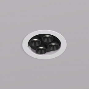 DK2510-WB Встраиваемый светильник SPACE со светодиодом d65 220V 8W 38° 4000К IP20 белый/черный алюминий в Еманжелинске - emanzhelinsk.ok-mebel.com | фото