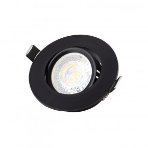DK3020-BK Встраиваемый светильник, IP 20, 10 Вт, GU5.3, LED, черный, пластик в Еманжелинске - emanzhelinsk.ok-mebel.com | фото 1
