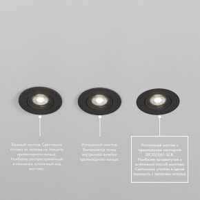DK3020-BK Встраиваемый светильник, IP 20, 10 Вт, GU5.3, LED, черный, пластик в Еманжелинске - emanzhelinsk.ok-mebel.com | фото 5