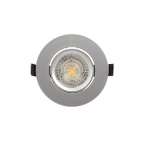 DK3020-CM Встраиваемый светильник, IP 20, 10 Вт, GU5.3, LED, серый, пластик в Еманжелинске - emanzhelinsk.ok-mebel.com | фото 1