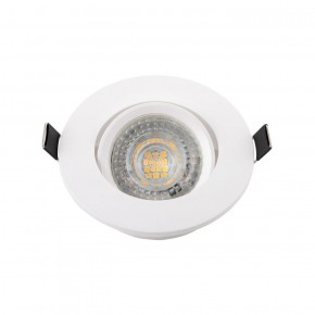 DK3020-WH Встраиваемый светильник, IP 20, 10 Вт, GU5.3, LED, белый, пластик в Еманжелинске - emanzhelinsk.ok-mebel.com | фото 2