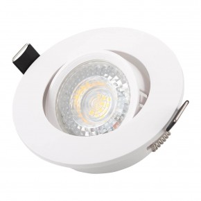 DK3020-WH Встраиваемый светильник, IP 20, 10 Вт, GU5.3, LED, белый, пластик в Еманжелинске - emanzhelinsk.ok-mebel.com | фото 2