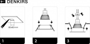 DK3021-BK Встраиваемый светильник, IP 20, 10 Вт, GU5.3, LED, черный, пластик в Еманжелинске - emanzhelinsk.ok-mebel.com | фото 5