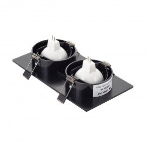 DK3022-BK Встраиваемый светильник, IP 20, 10 Вт, GU5.3, LED, черный, пластик в Еманжелинске - emanzhelinsk.ok-mebel.com | фото 3