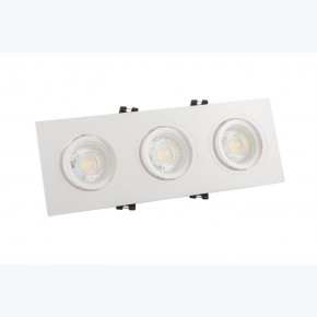 DK3023-WH Встраиваемый светильник, IP 20, 10 Вт, GU5.3, LED, белый, пластик в Еманжелинске - emanzhelinsk.ok-mebel.com | фото 2
