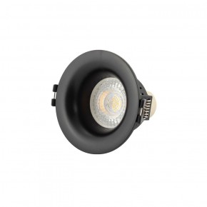DK3024-BK Встраиваемый светильник, IP 20, 10 Вт, GU5.3, LED, черный, пластик в Еманжелинске - emanzhelinsk.ok-mebel.com | фото 1