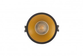 DK3026-BG Встраиваемый светильник, IP 20, 10 Вт, GU5.3, LED, черный/золотой, пластик в Еманжелинске - emanzhelinsk.ok-mebel.com | фото 1