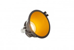 DK3026-BG Встраиваемый светильник, IP 20, 10 Вт, GU5.3, LED, черный/золотой, пластик в Еманжелинске - emanzhelinsk.ok-mebel.com | фото 3