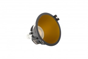 DK3026-BG Встраиваемый светильник, IP 20, 10 Вт, GU5.3, LED, черный/золотой, пластик в Еманжелинске - emanzhelinsk.ok-mebel.com | фото 4