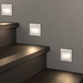 DK3050-WH Светильник встраиваемый в стену, IP 20, LED 3000, 1 Вт, белый, пластик в Еманжелинске - emanzhelinsk.ok-mebel.com | фото 6