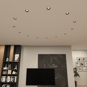 DK3055-BK Встраиваемый светильник, IP 20, 10 Вт, GU5.3, LED, черный, пластик в Еманжелинске - emanzhelinsk.ok-mebel.com | фото 3