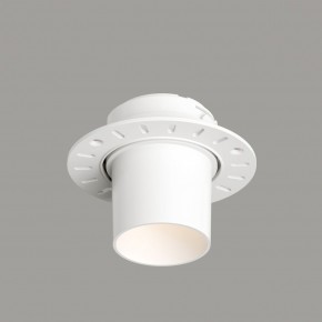 DK3057-WH Встраиваемый светильник под шпатлевку, IP20, до 15 Вт, LED, GU5,3, белый, пластик в Еманжелинске - emanzhelinsk.ok-mebel.com | фото 1