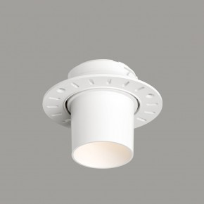 DK3057-WH Встраиваемый светильник под шпатлевку, IP20, до 15 Вт, LED, GU5,3, белый, пластик в Еманжелинске - emanzhelinsk.ok-mebel.com | фото