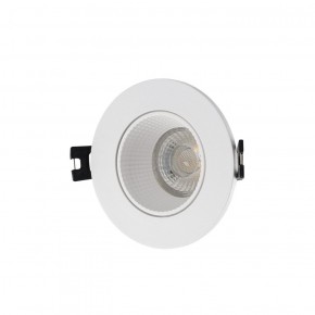 DK3061-WH Встраиваемый светильник, IP 20, 10 Вт, GU5.3, LED, белый/белый, пластик в Еманжелинске - emanzhelinsk.ok-mebel.com | фото