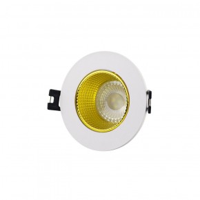 DK3061-WH+YE Встраиваемый светильник, IP 20, 10 Вт, GU5.3, LED, белый/желтый, пластик в Еманжелинске - emanzhelinsk.ok-mebel.com | фото