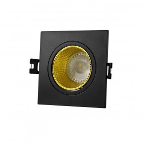 DK3071-BK+YE Встраиваемый светильник, IP 20, 10 Вт, GU5.3, LED, черный/желтый, пластик в Еманжелинске - emanzhelinsk.ok-mebel.com | фото