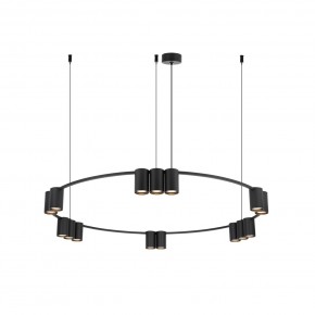 DK4067-BK Подвесной светильник ORBIT, IP20, 15xGU10 LED до 15 Вт, черный матовый, алюминий в Еманжелинске - emanzhelinsk.ok-mebel.com | фото 3