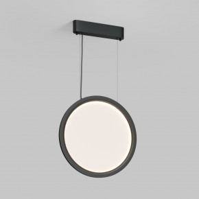 DK6604-BK Подвесной вертикальный светильник Veil со светодиодом H1500 d450 220V 36W 3000-6000K IP20 черный алюминий в Еманжелинске - emanzhelinsk.ok-mebel.com | фото