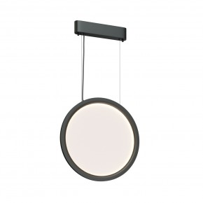 DK6604-BK Подвесной вертикальный светильник Veil со светодиодом H1500 d450 220V 36W 3000-6000K IP20 черный алюминий в Еманжелинске - emanzhelinsk.ok-mebel.com | фото 3