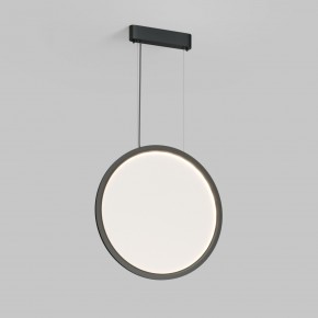 DK6606-BK Подвесной вертикальный светильник Veil со светодиодом H1700 d600 220V 48W 3000-6000K IP20 черный алюминий в Еманжелинске - emanzhelinsk.ok-mebel.com | фото