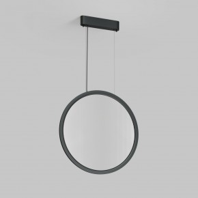 DK6606-BK Подвесной вертикальный светильник Veil со светодиодом H1700 d600 220V 48W 3000-6000K IP20 черный алюминий в Еманжелинске - emanzhelinsk.ok-mebel.com | фото 2