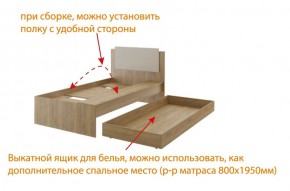 Дуглас (подростковая) М14 Кровать в Еманжелинске - emanzhelinsk.ok-mebel.com | фото 5