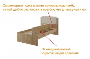 Дуглас (подростковая) М14 Кровать в Еманжелинске - emanzhelinsk.ok-mebel.com | фото 6
