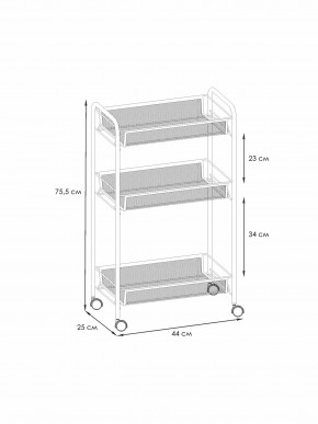 Э 322 С Этажерка "Ладья 2К" Серый в Еманжелинске - emanzhelinsk.ok-mebel.com | фото 2